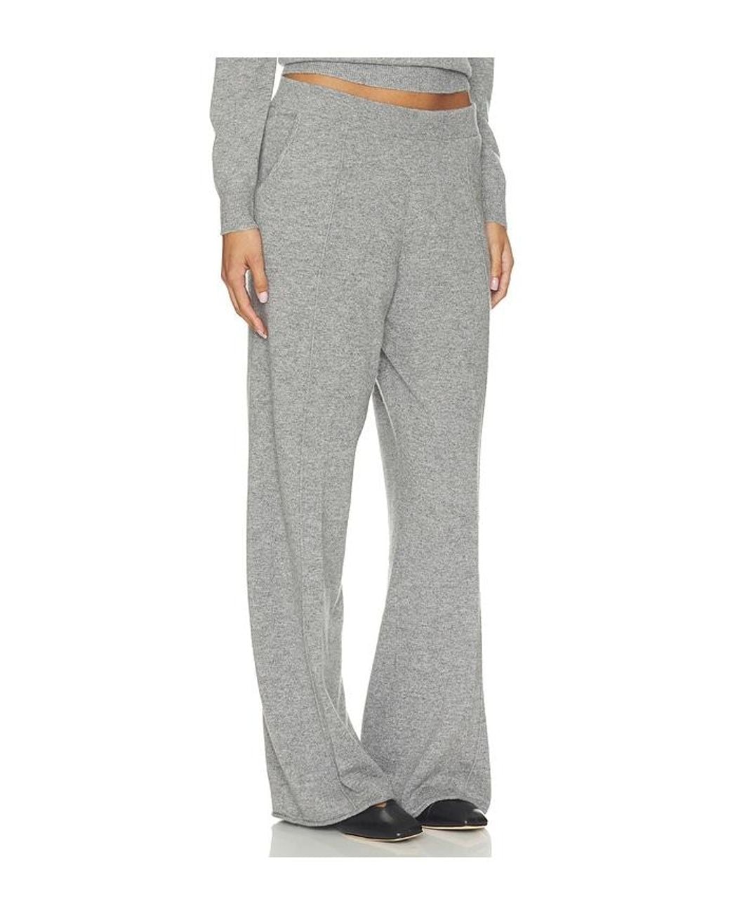 W. Cashmere Gray Laurie Wide Leg Sweatpants