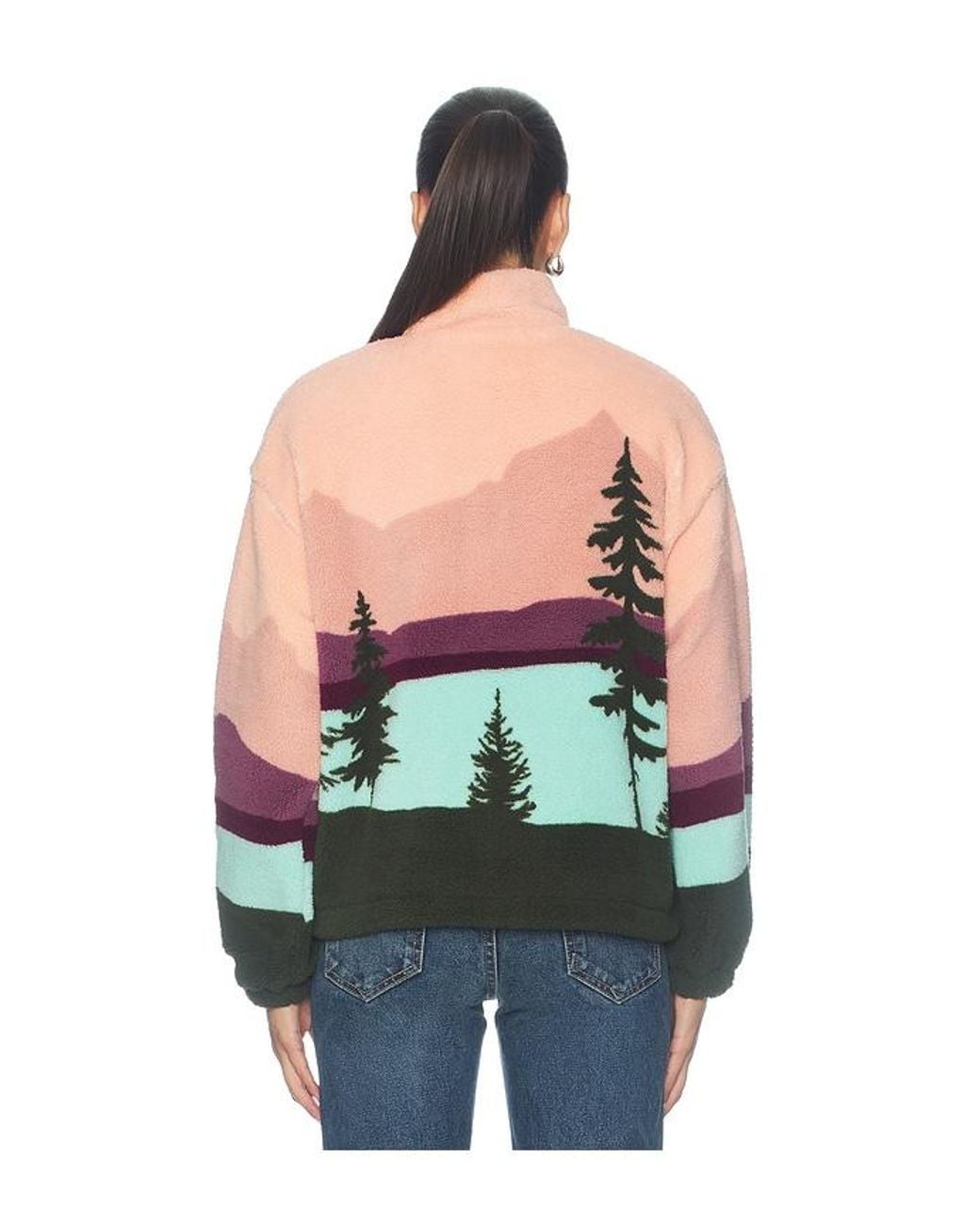 Beach Riot Blue Leona Sherpa Jacket
