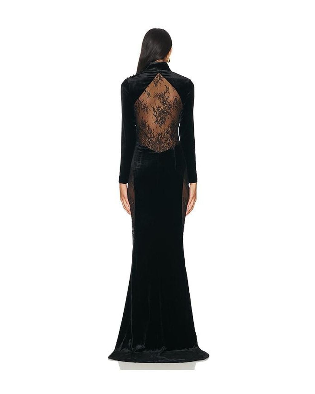retroféte Black Amor Velvet Dress