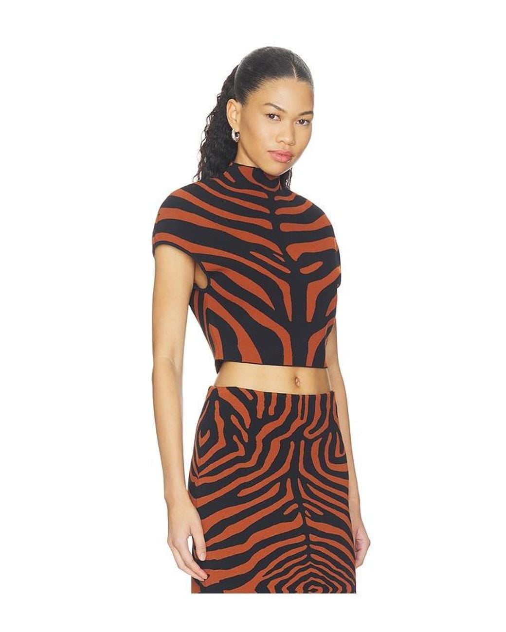 Et Ochs Red Rumi Knit Top
