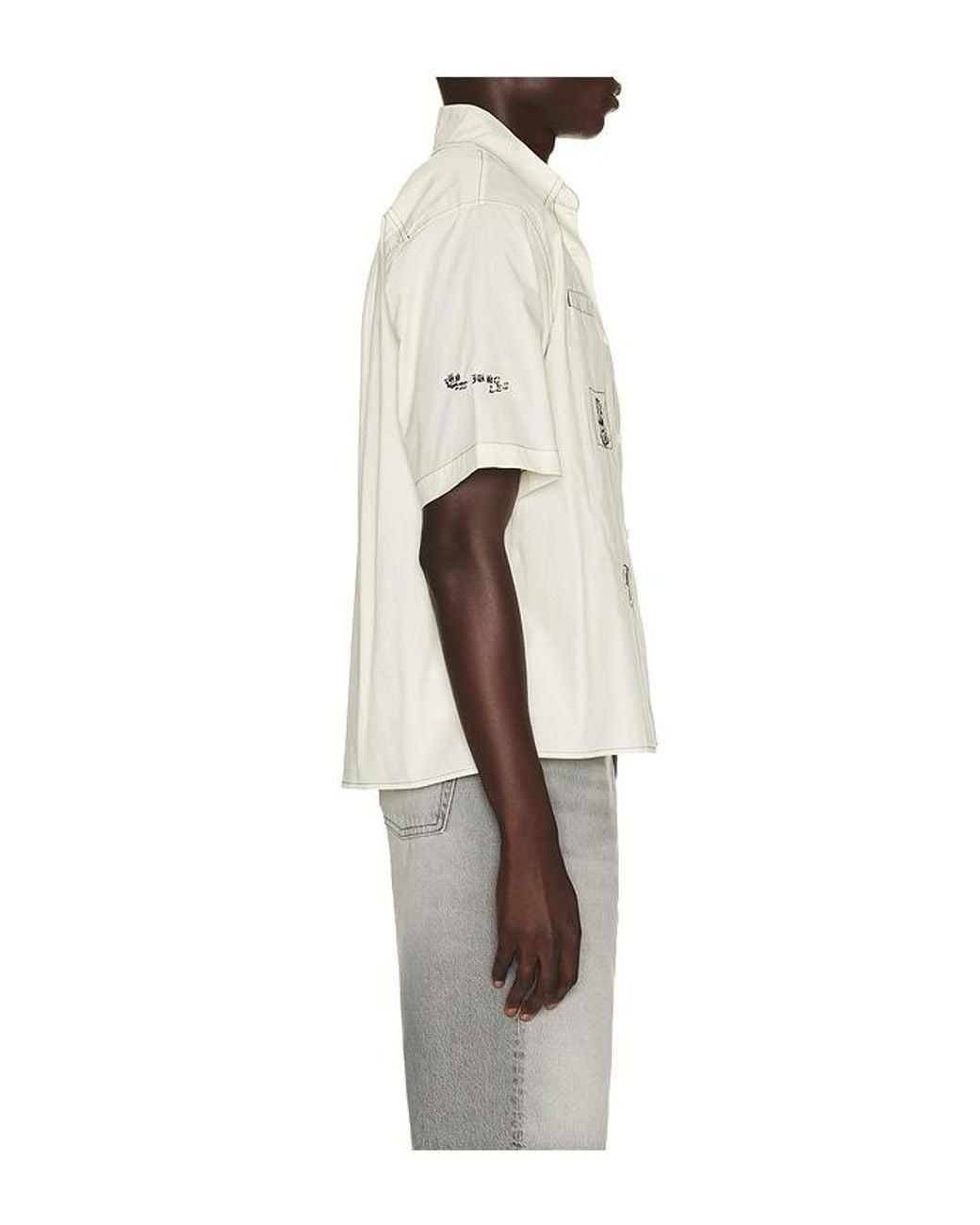 JUNGLES Natural No Where Button Up Shirt for men