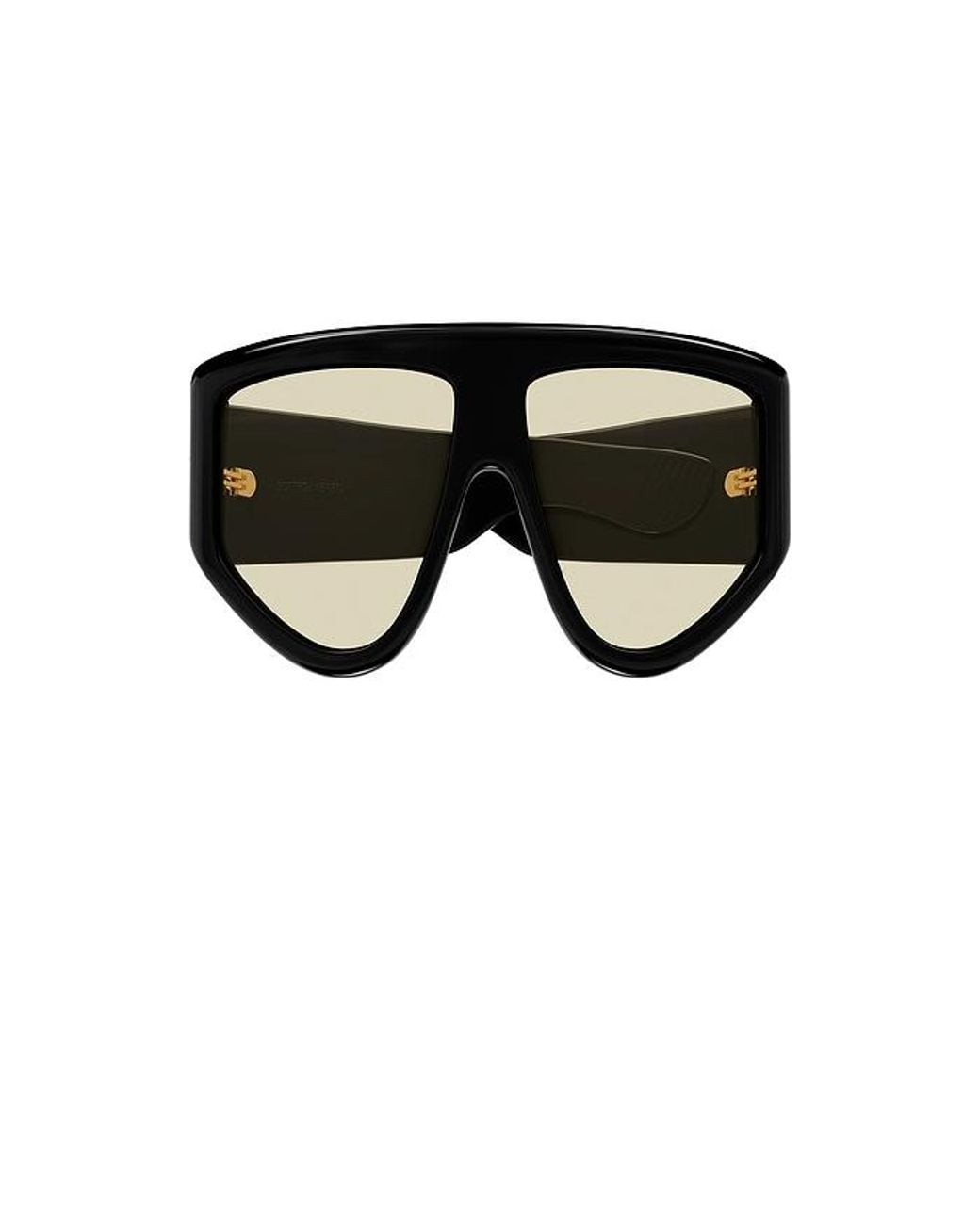 Bottega Veneta Black Shield Sunglasses