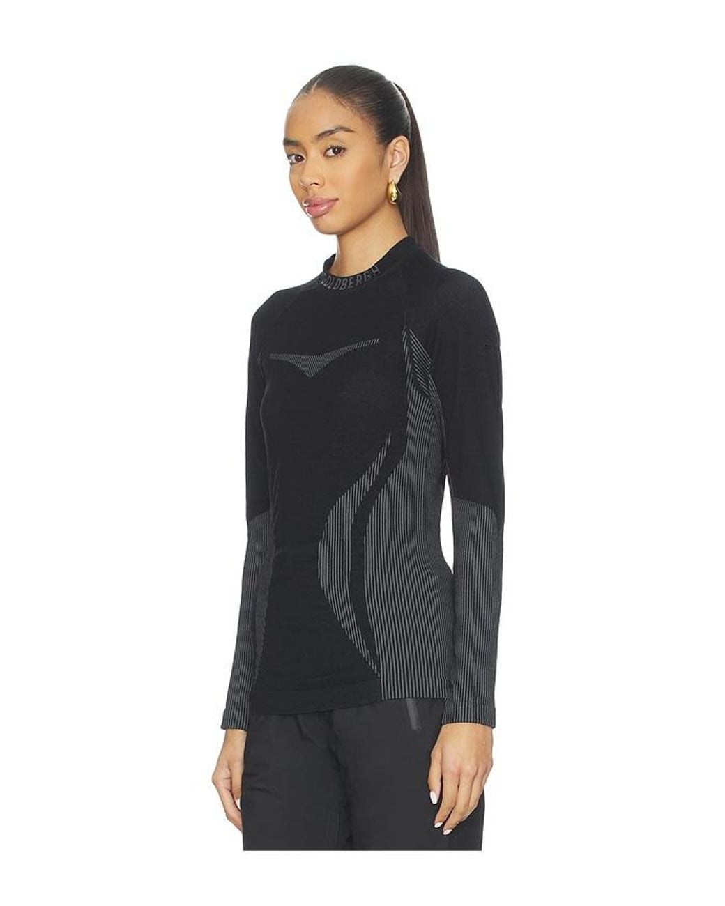 Goldbergh Black Slick Baselayer Long Sleeve