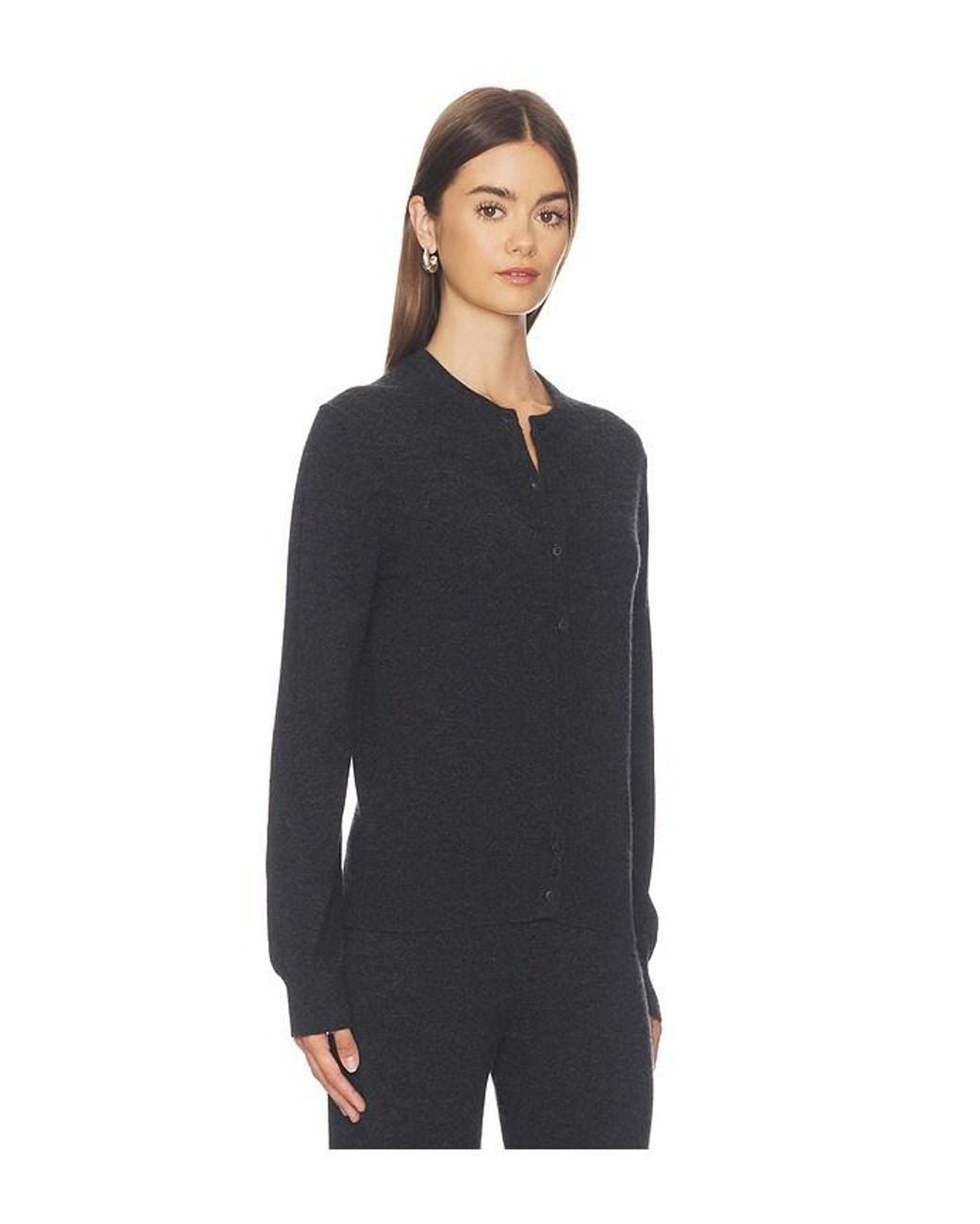 NAADAM Black Atelier Cashmino High Neck Cardigan