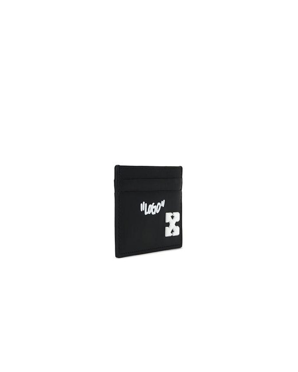 Off-White c/o Virgil Abloh Black Jitney Quote Card Case for men