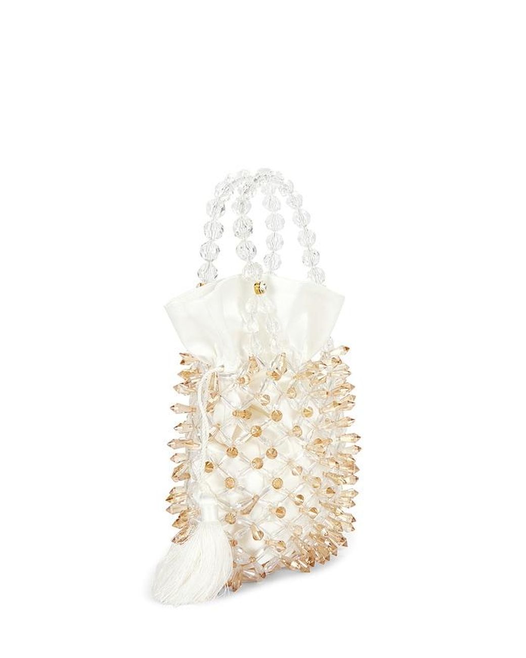 Emm Kuo Natural Beaded Pouch