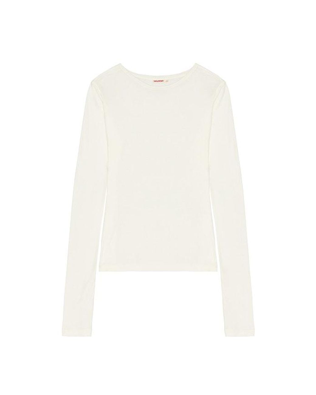GRLFRND White Sheer Crew Neck Tee