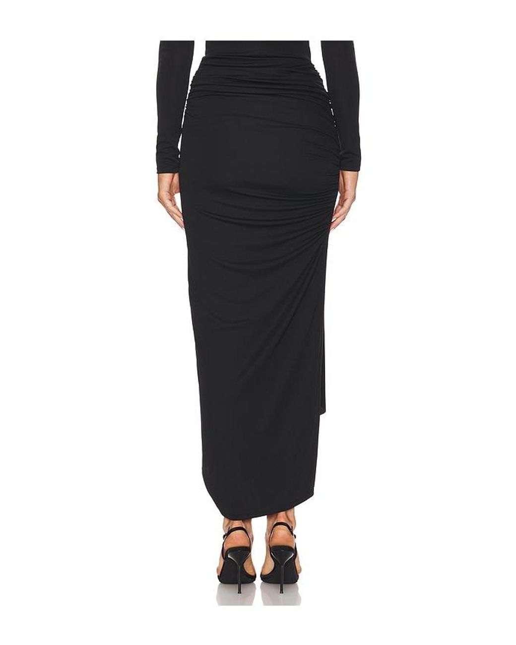 Camila Coelho Black Nia Maxi Skirt