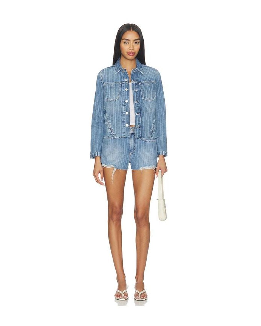 L'Agence Blue Janelle Slim Undone Jacket