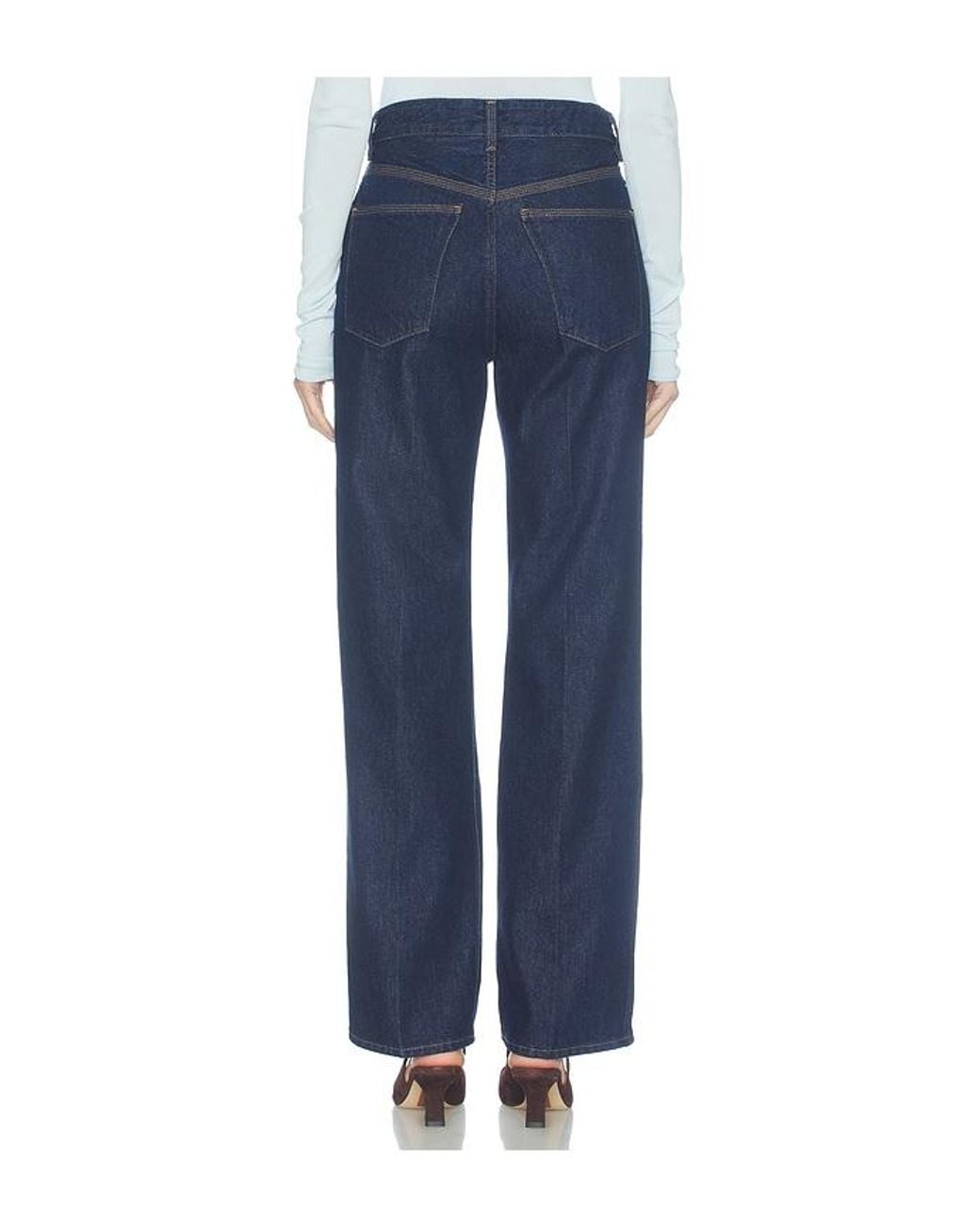 Agolde Blue Multineedle Morgan Jean