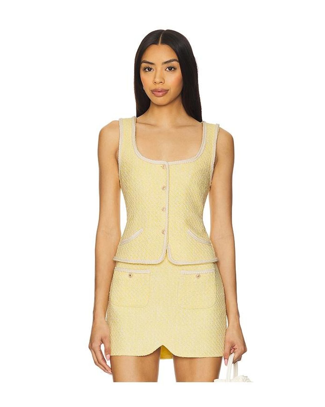 Amanda Uprichard Natural Caligari Vest