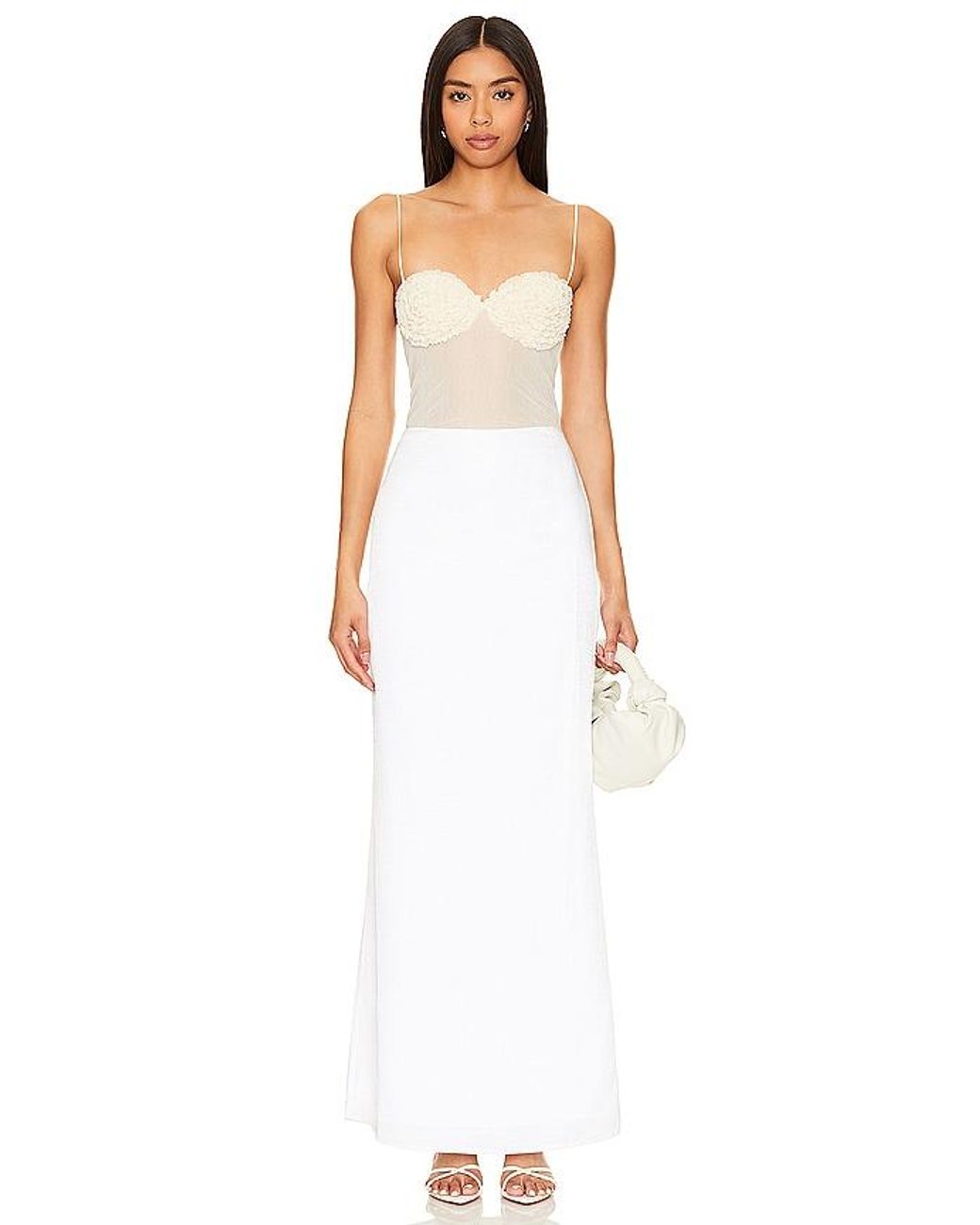 Lovers + Friends White Cosima Maxi Skirt