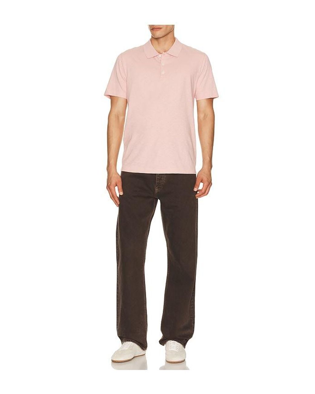 Theory Pink Bron Polo for men