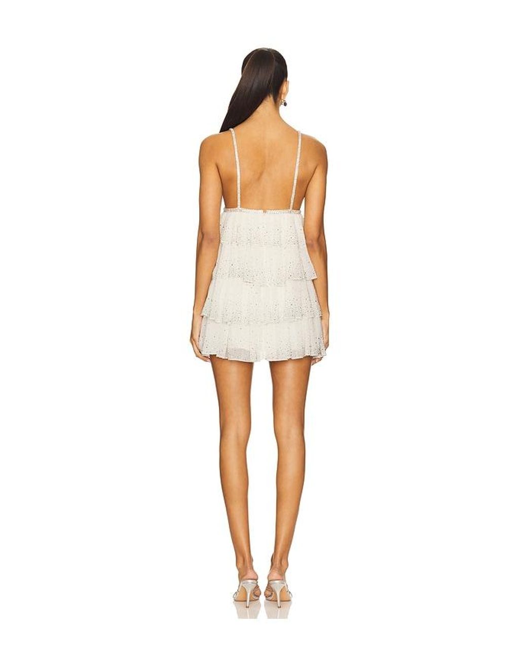 retroféte White Alora Dress