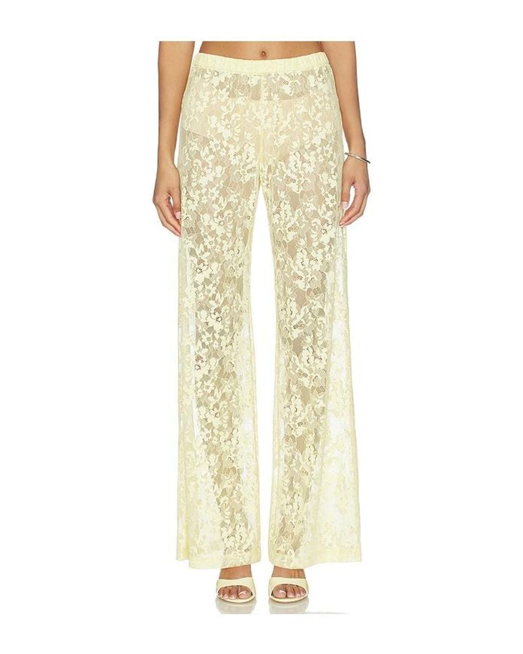 Amanda Uprichard Natural Mariko Pants