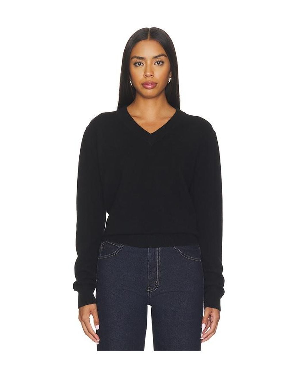 Entire studios Black Knit V-Neck