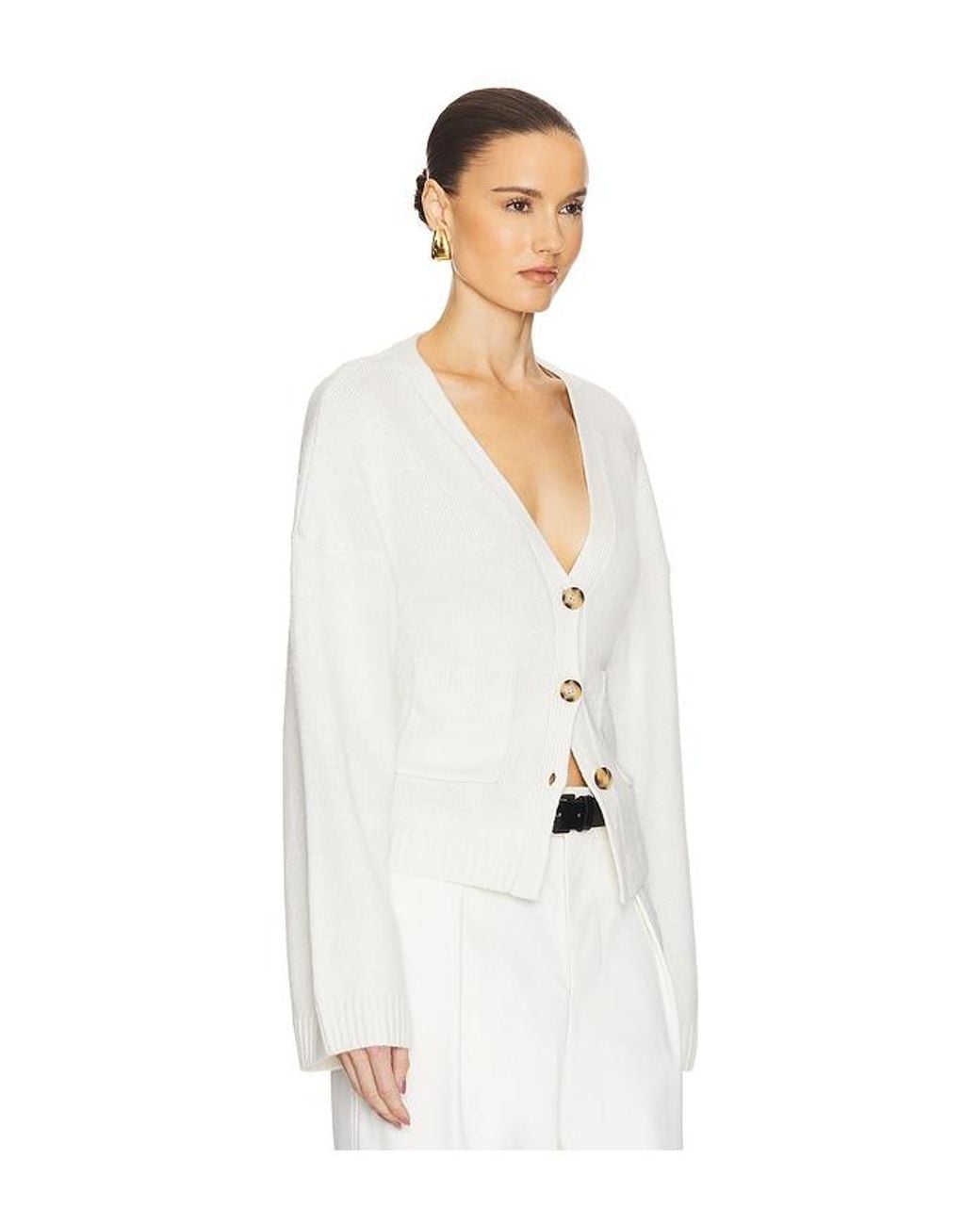 Helsa White Sanna Cardigan