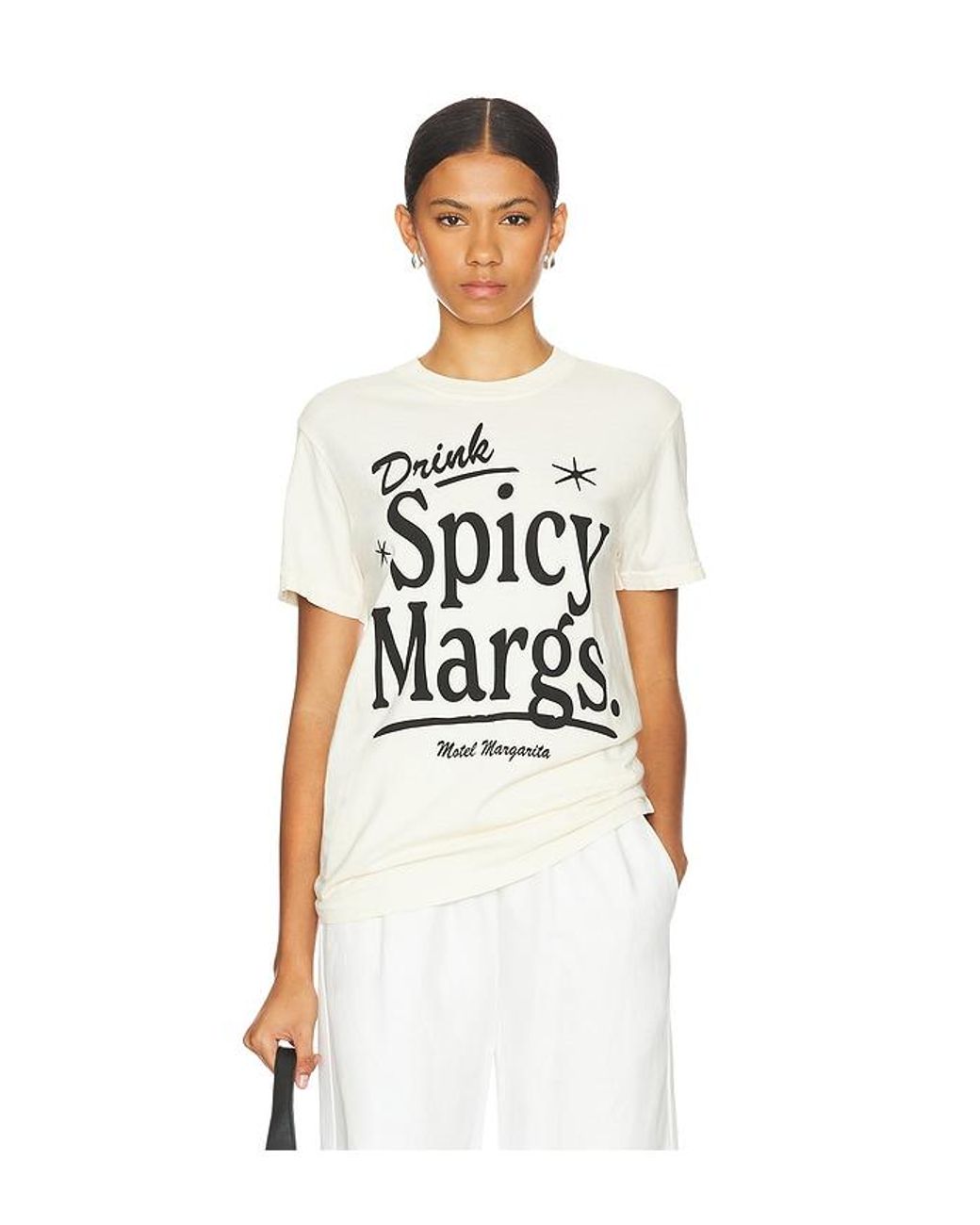 Motel Margarita White Spicy Margs. Tee