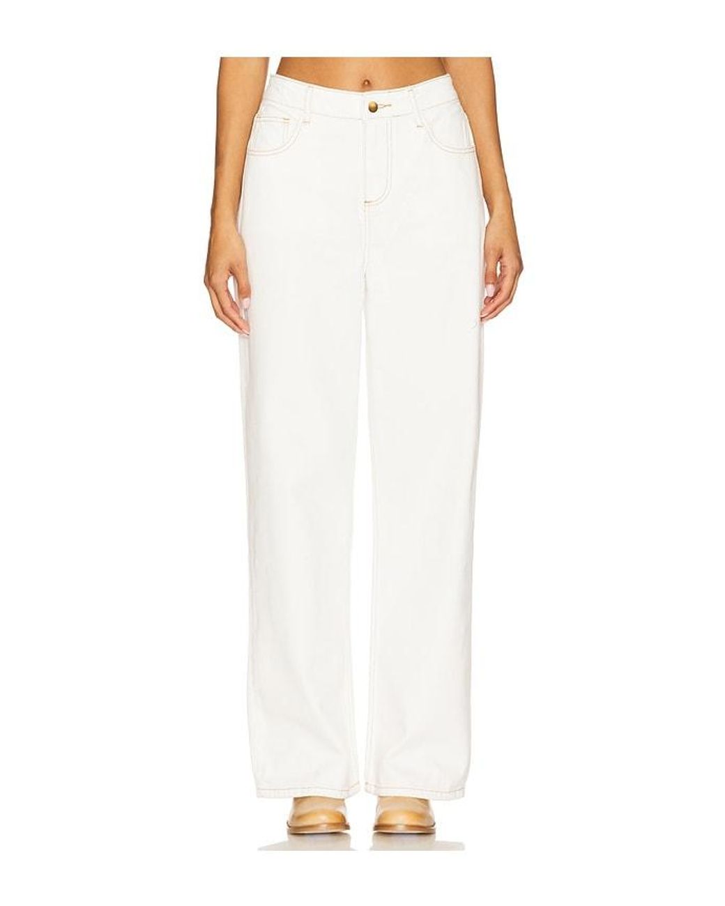 SNDY'S White Rune Denim Jeans