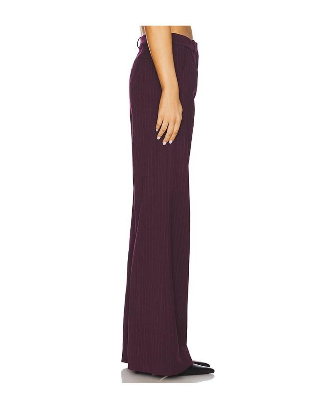 Amanda Uprichard Purple Slater Pants
