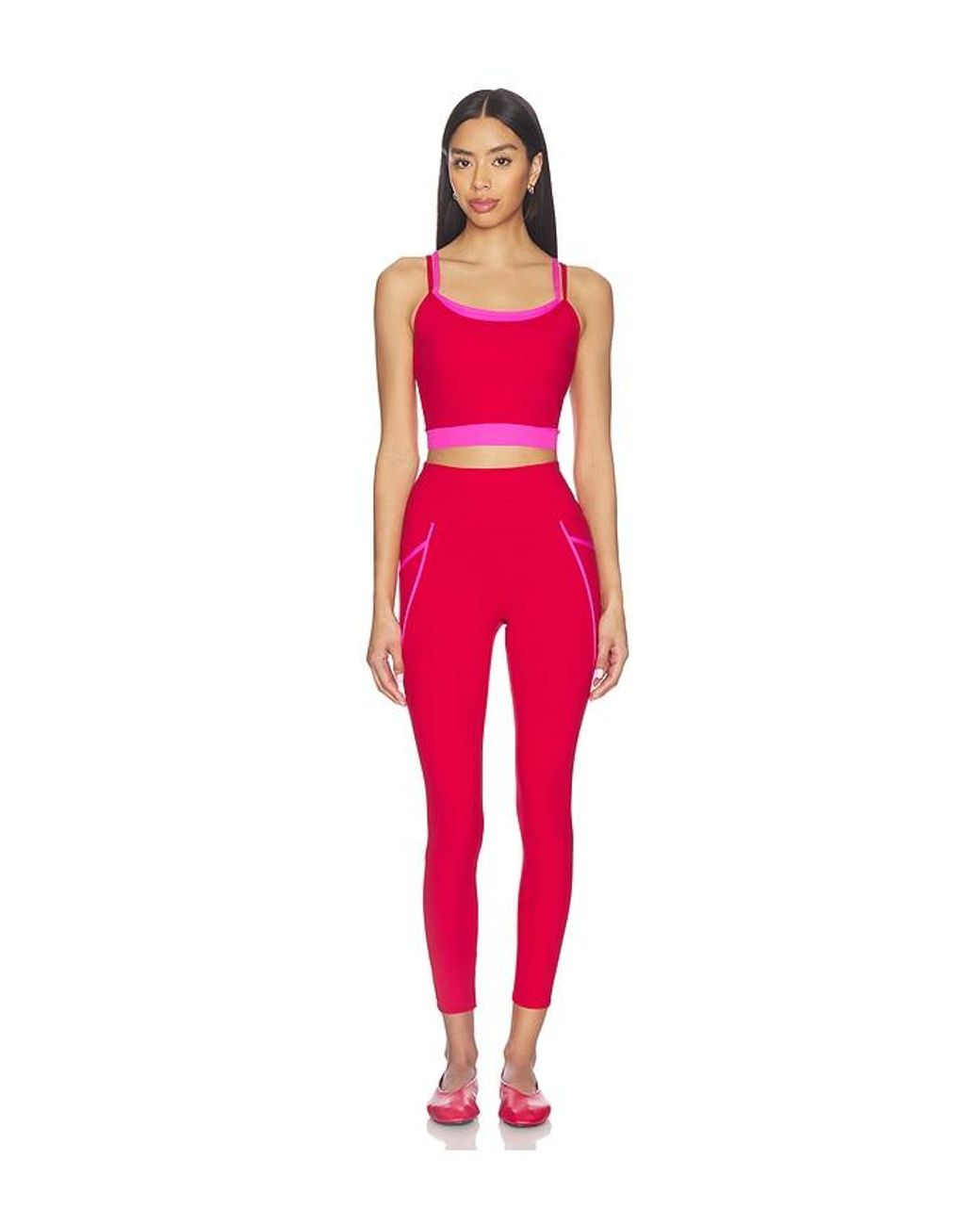Beach Riot Red Von Legging