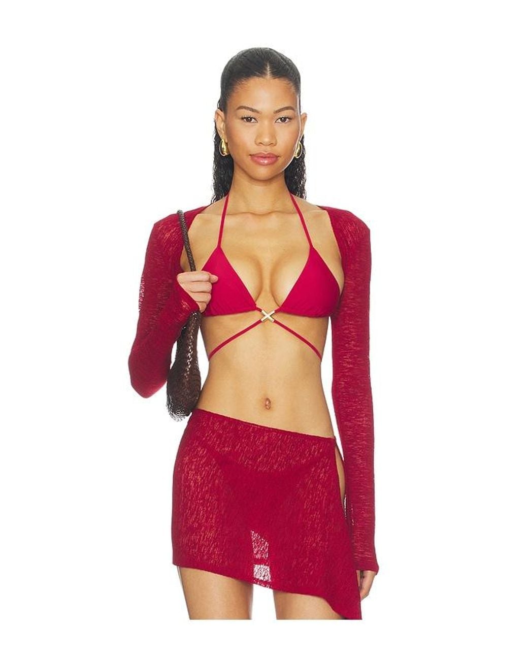 lovewave Red The Kimchi Shrug Top