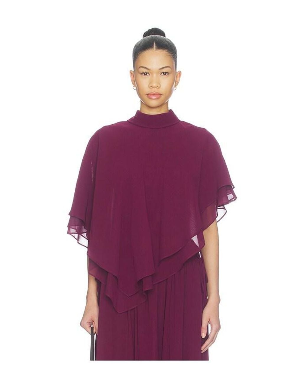 Line & Dot Amorette Cape Style Top in Purple | Lyst