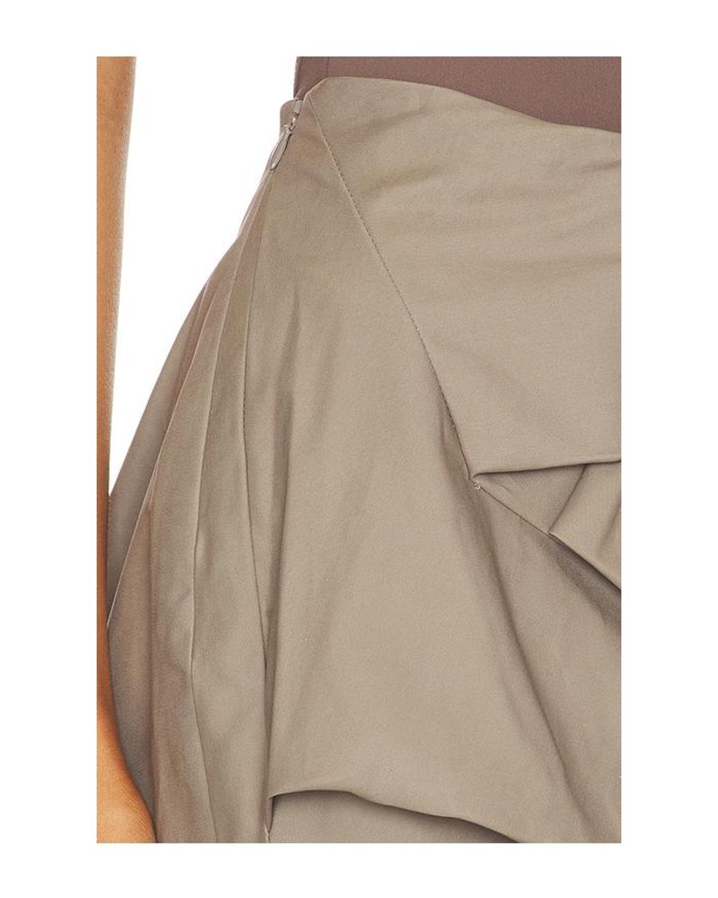 Entire studios Gray Structured Mini Skirt