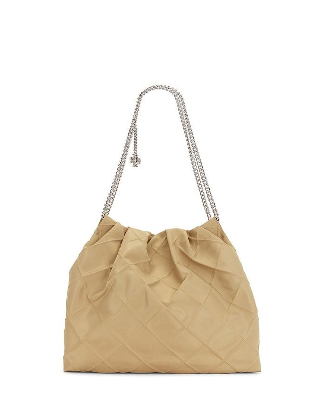 Tory Burch Natural Fleming Nylon Hobo Bag