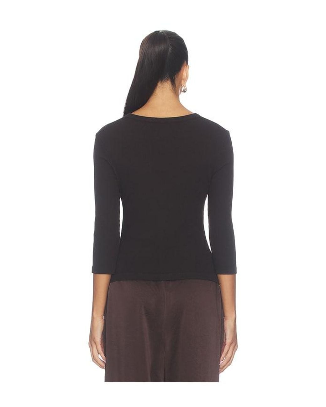 Citizens of Humanity Black Boy Henley Tee
