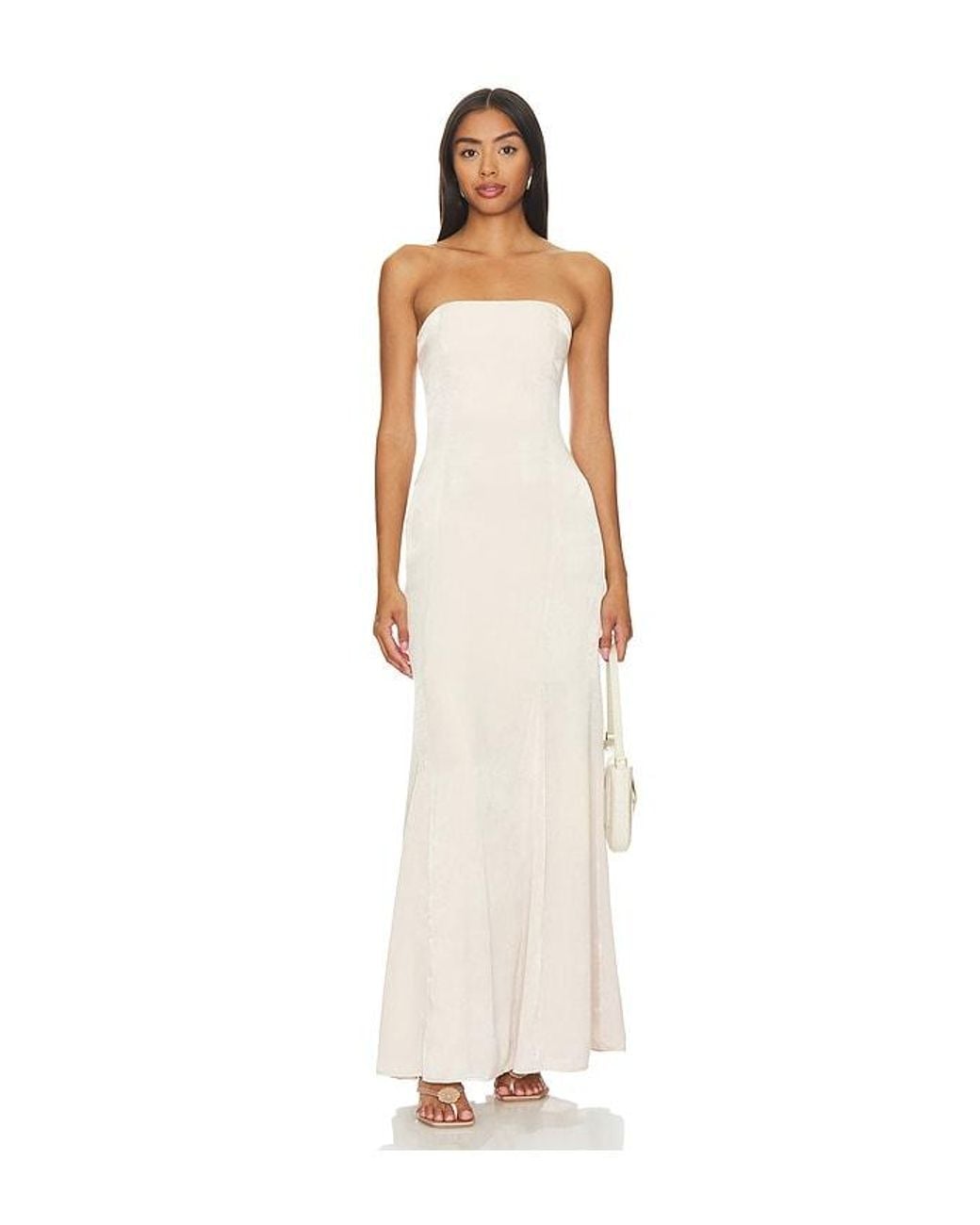 Lovers + Friends White Micah Gown