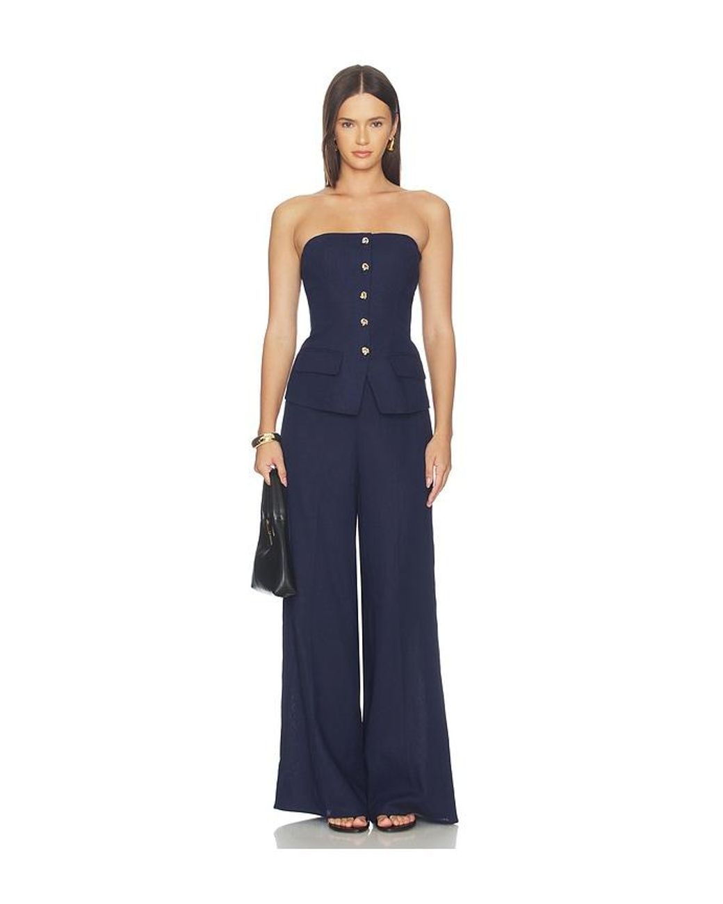 Generation Love Blue Kelela Linen Pants