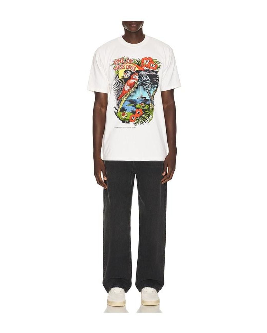 One Of These Days White X Revolve X Fwrd Miami Design 01 Tee for men
