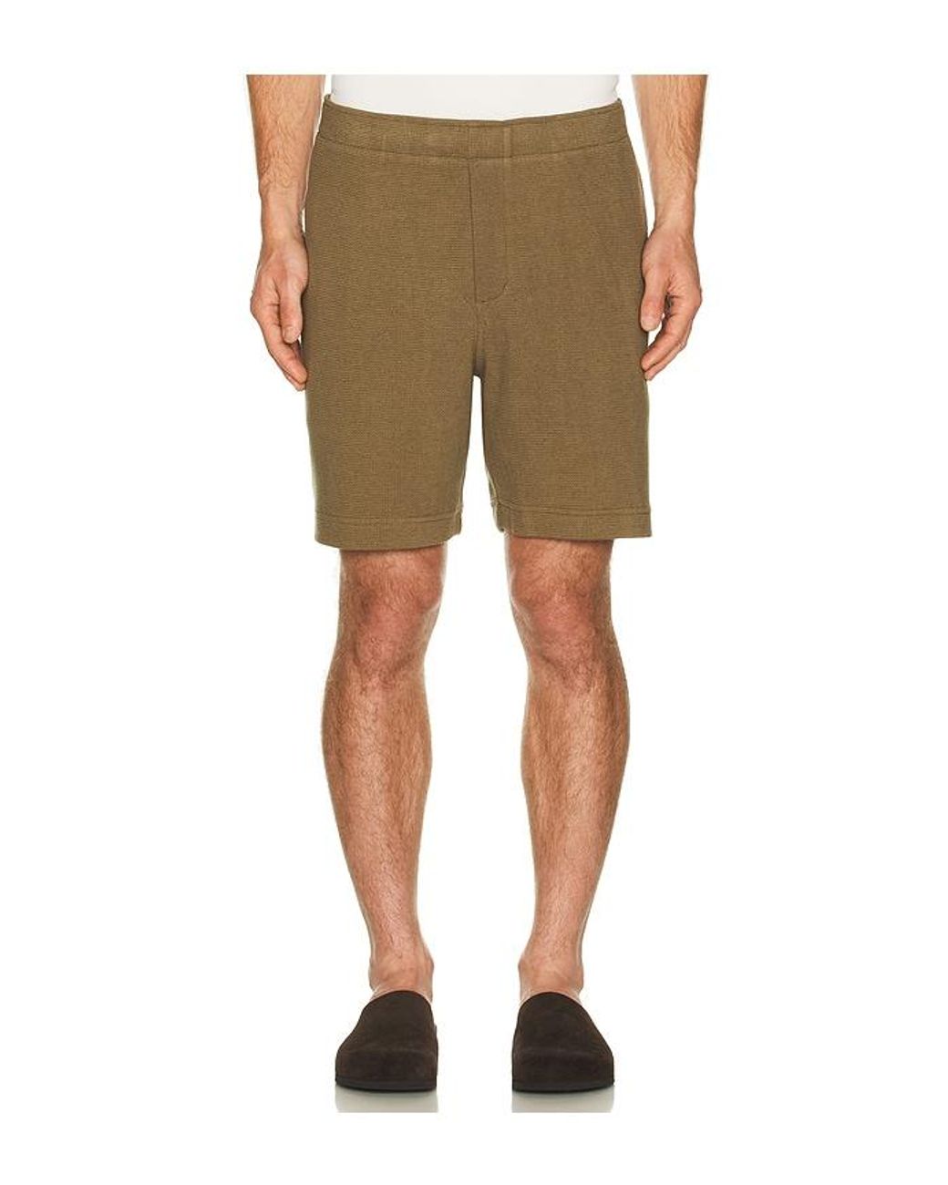 Vince Green Boucle Elastic Waist Short for men