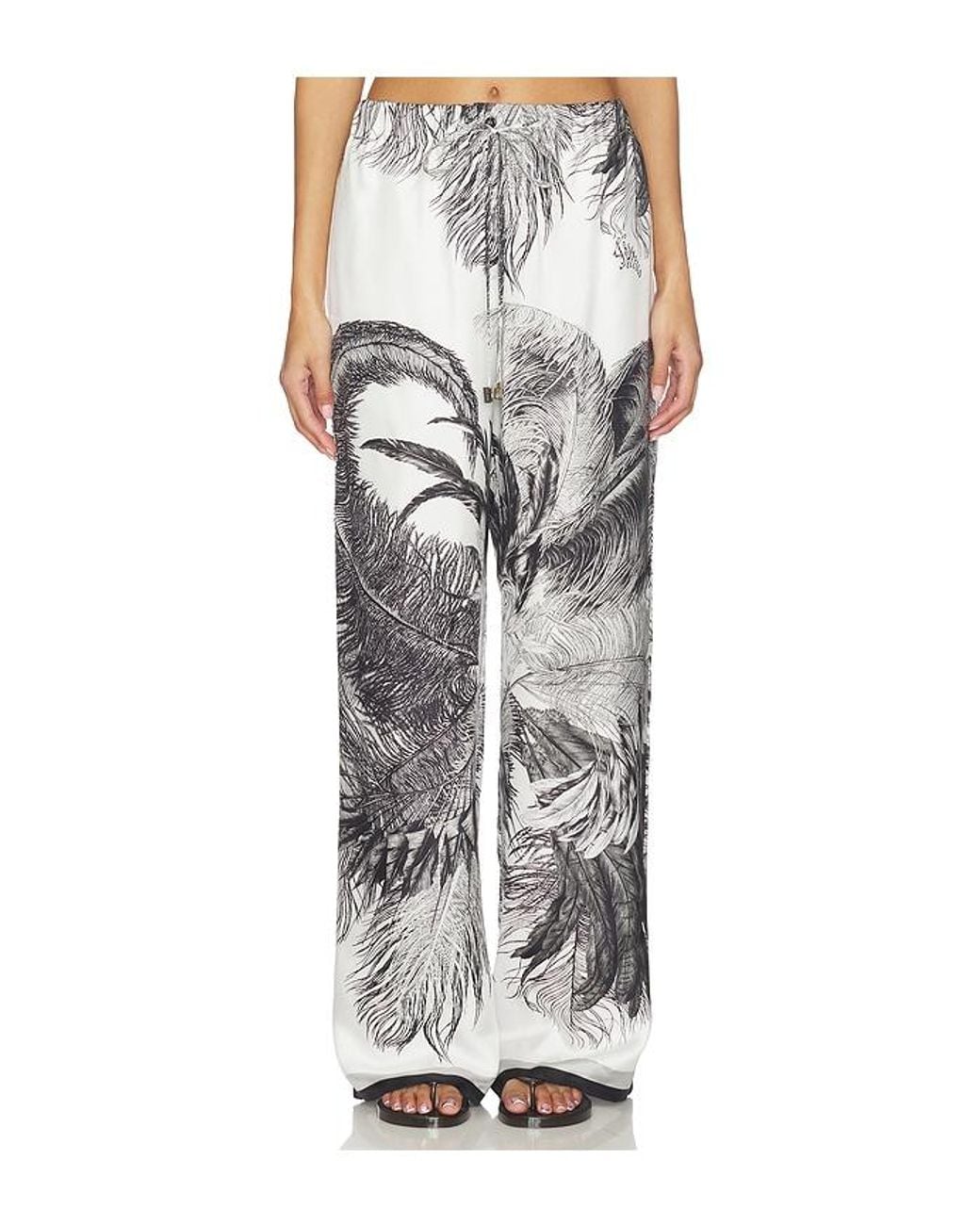 The Attico Multicolor Feather Print Pant
