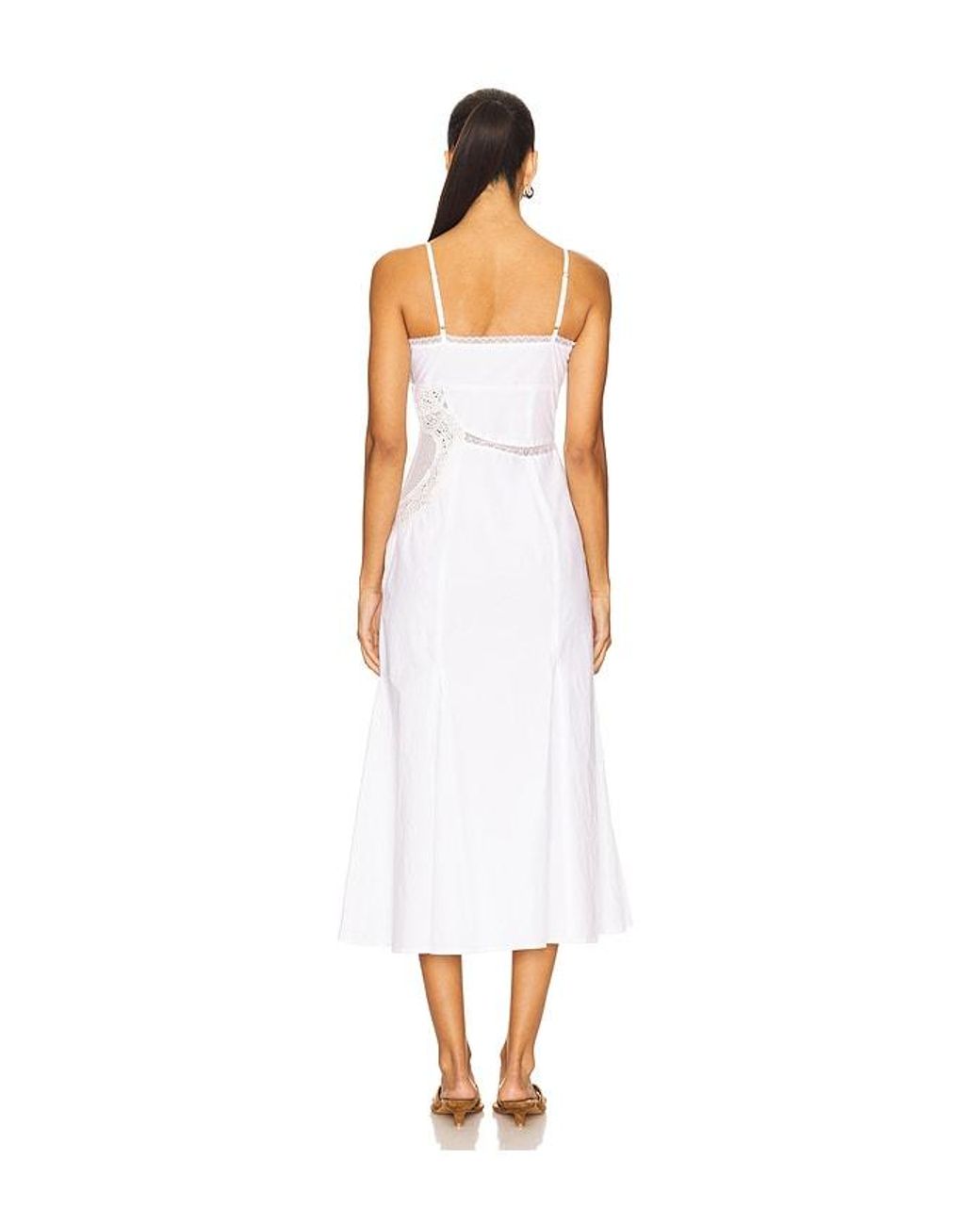 Tularosa White Maddyn Midi Dress