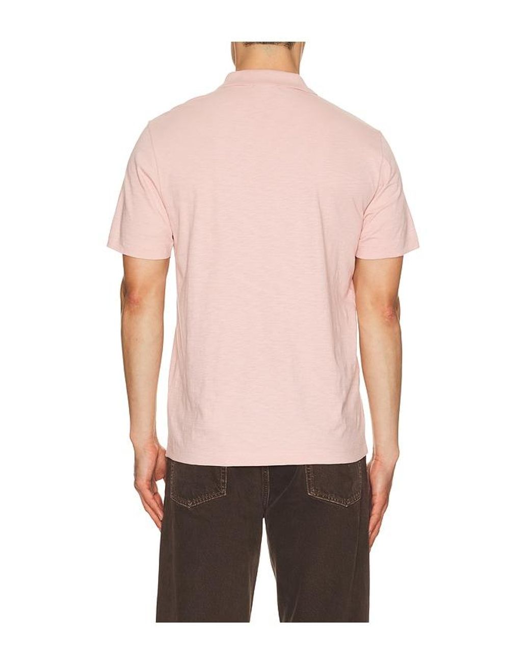 Theory Pink Bron Polo for men