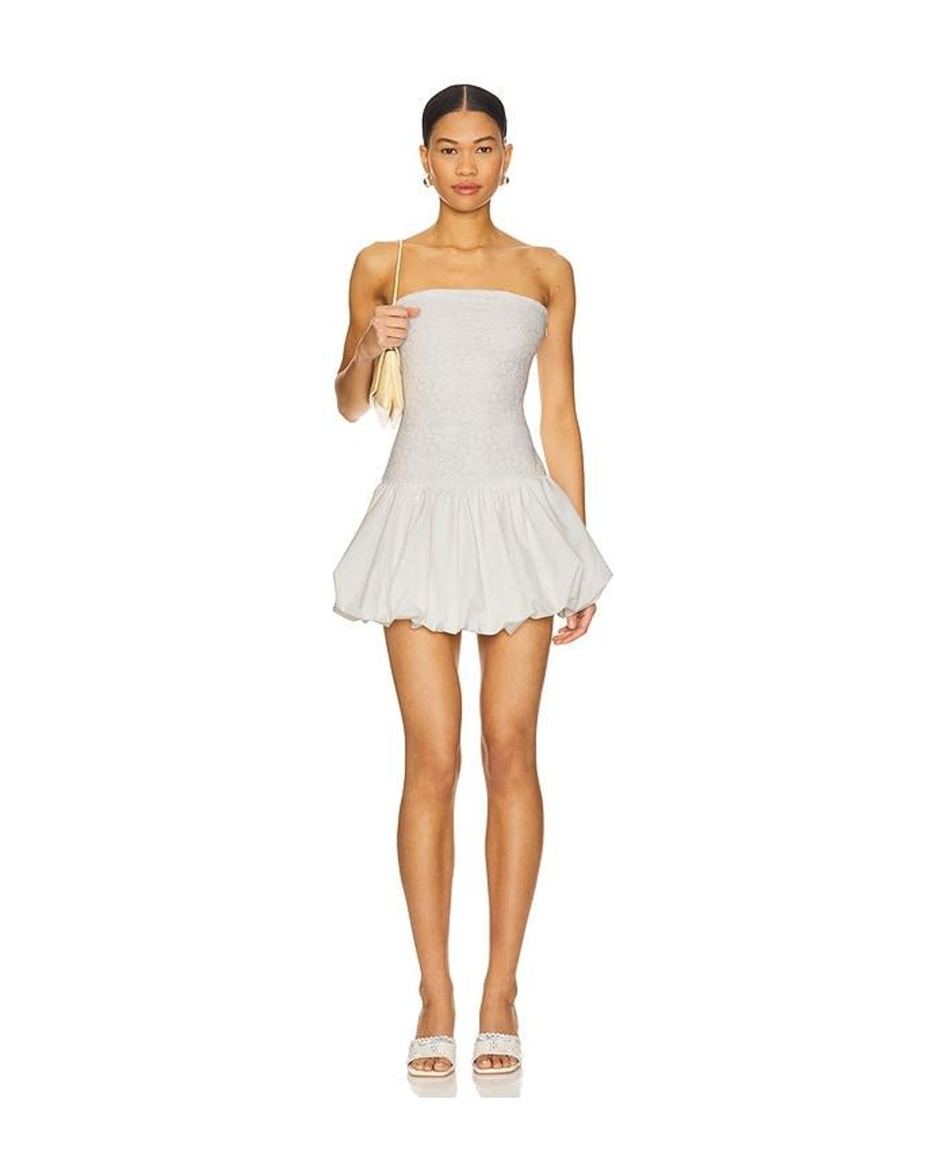 MORE TO COME White Mira Mini Dress