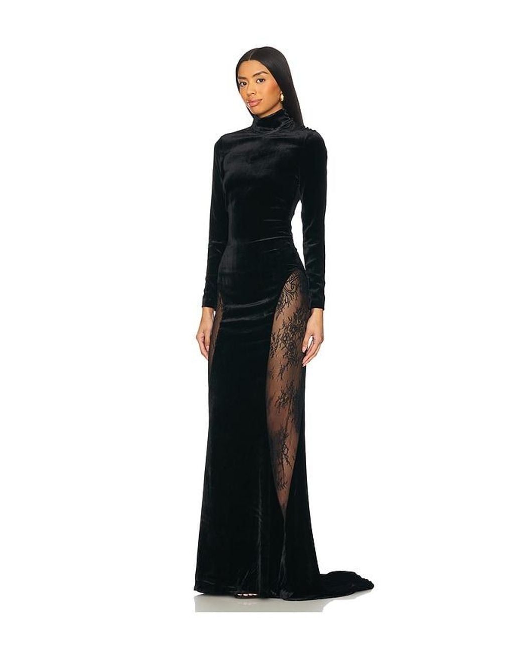 retroféte Black Amor Velvet Dress