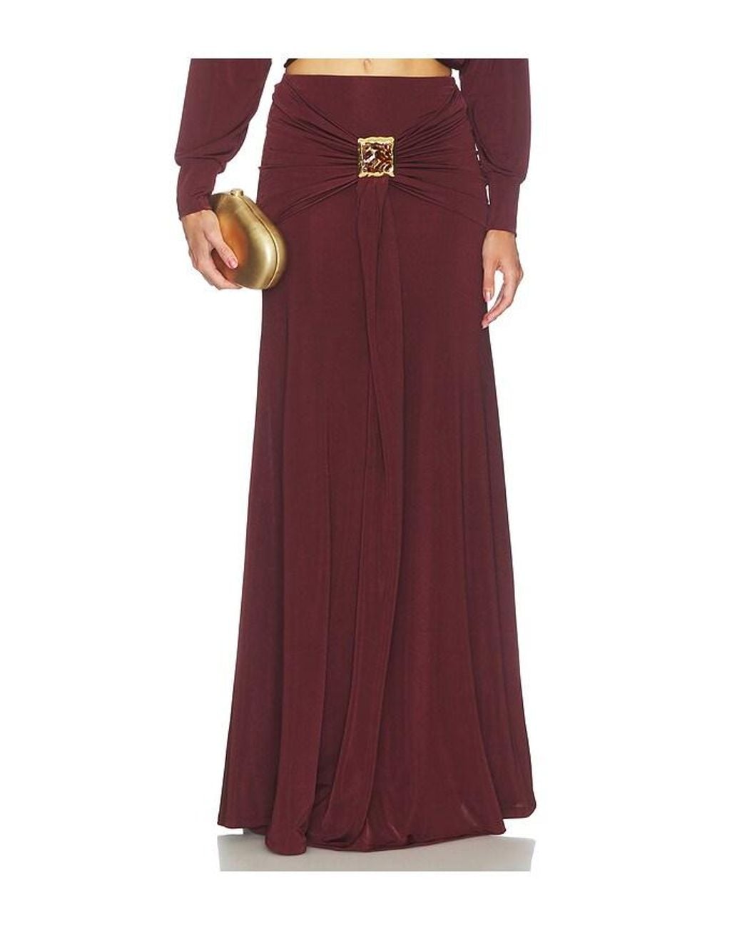 PATBO Red Helo Jersey Long Skirt