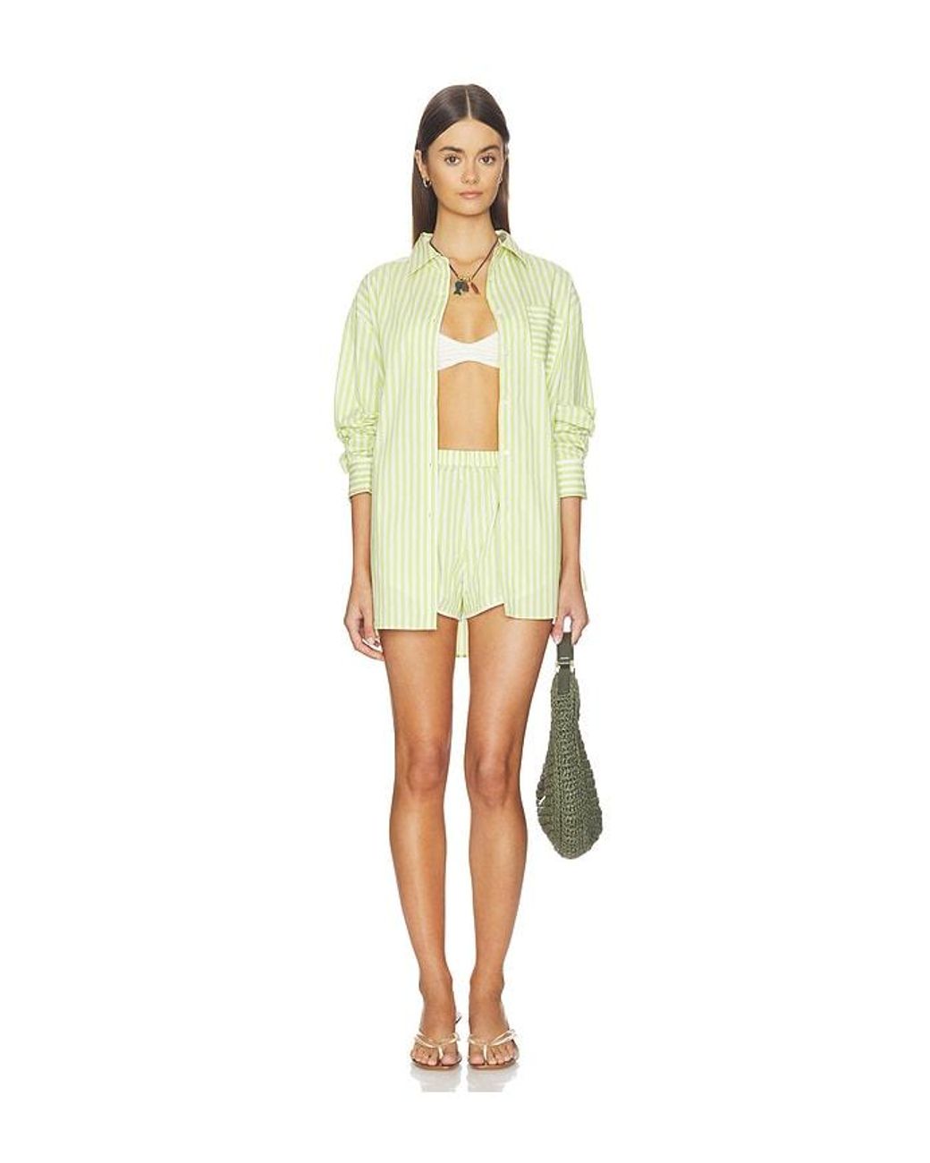 Solid & Striped Yellow Shorts Lester