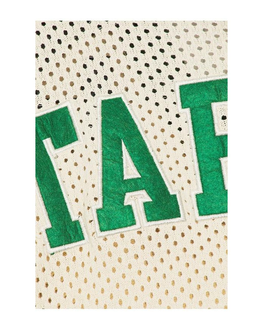 DIET STARTS MONDAY Green Knitted Mesh Jersey for men