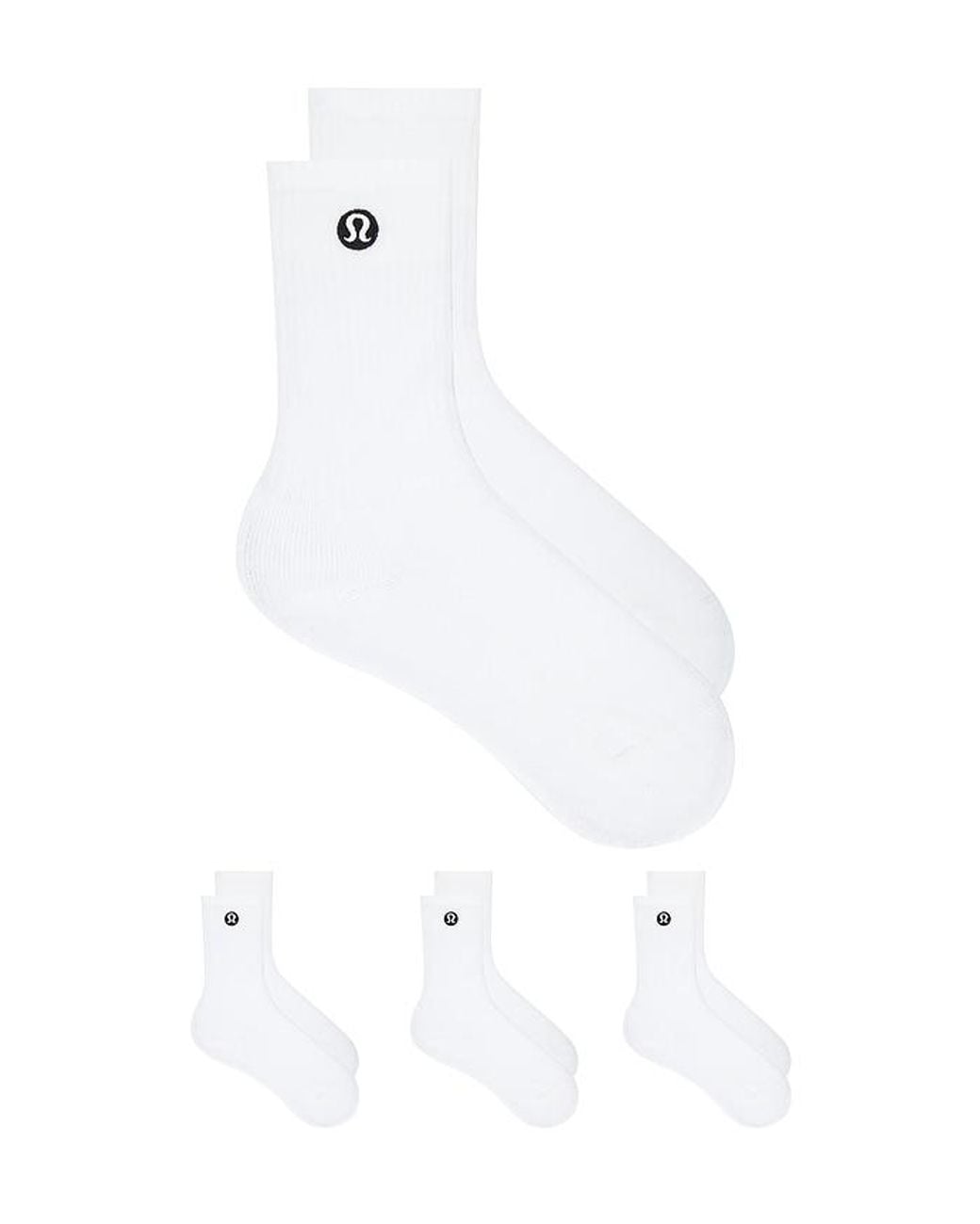 lululemon athletica White Daily Essential Socks 3 Pair for men