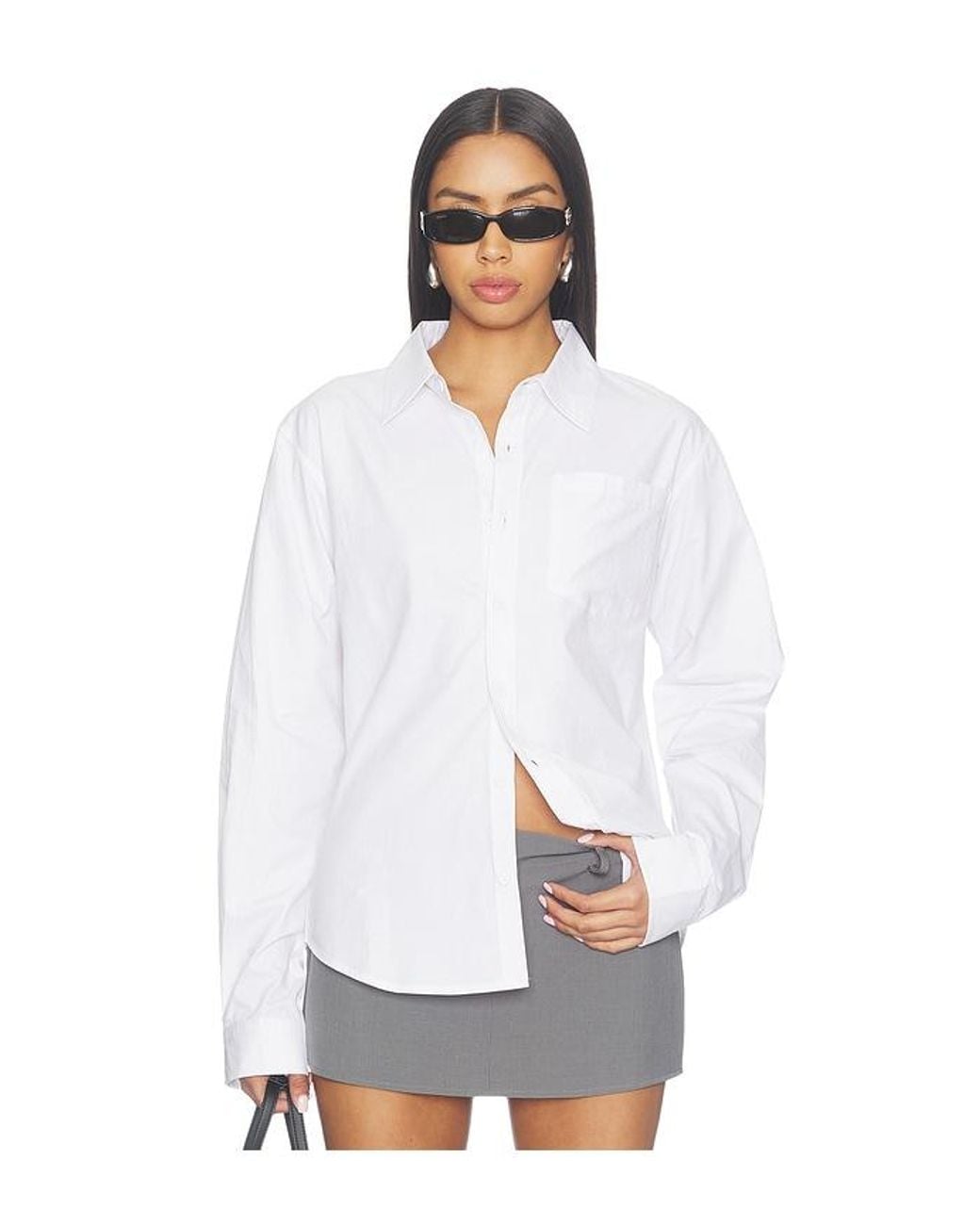 Lioness White Hailey Button Up Shirt