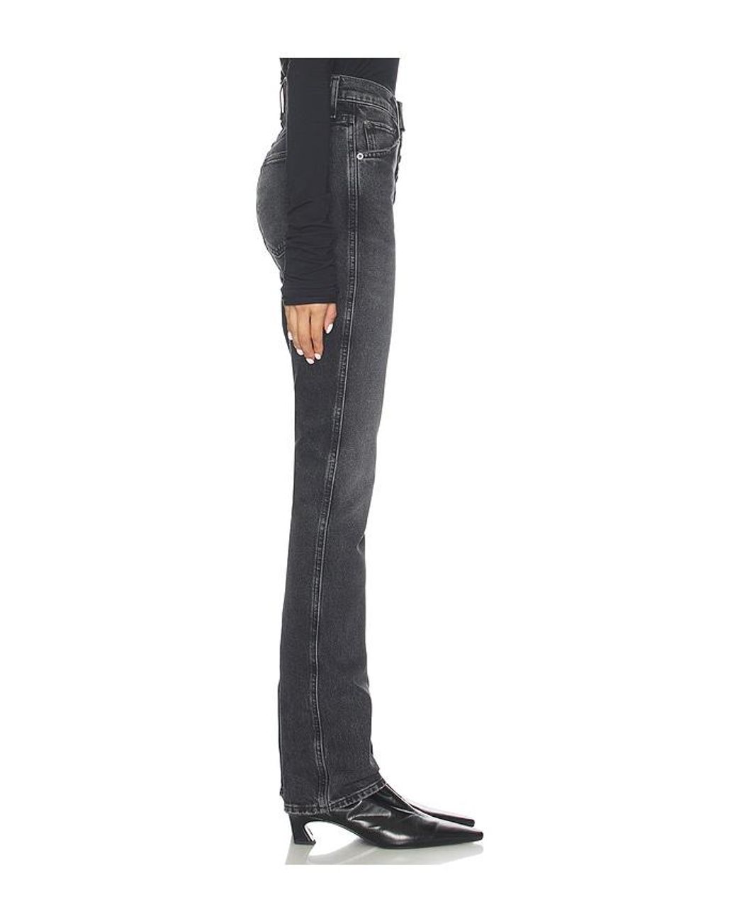 Agolde Blue Jetta Stacked Skinny Jeans