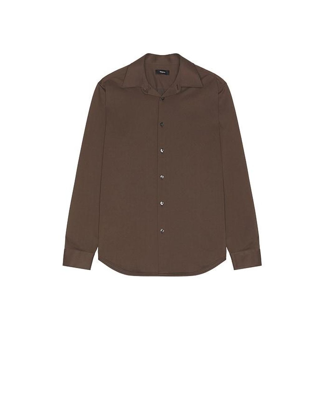 Theory Brown Sylvain Structure Shirt for men