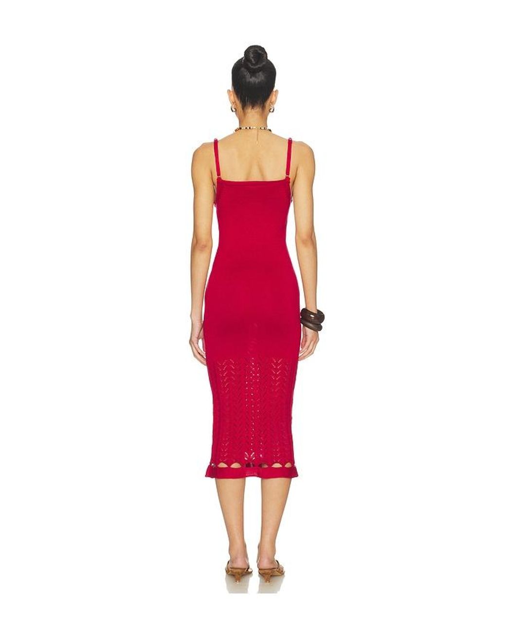 Peixoto Red Nora Knit Dress