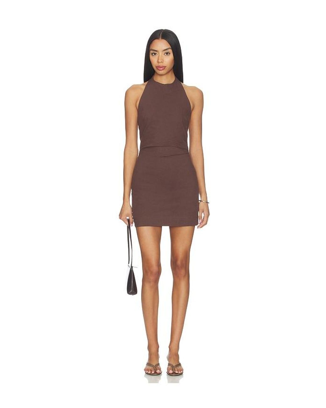 Line & Dot Brown X Revolve Talie Mini Dress