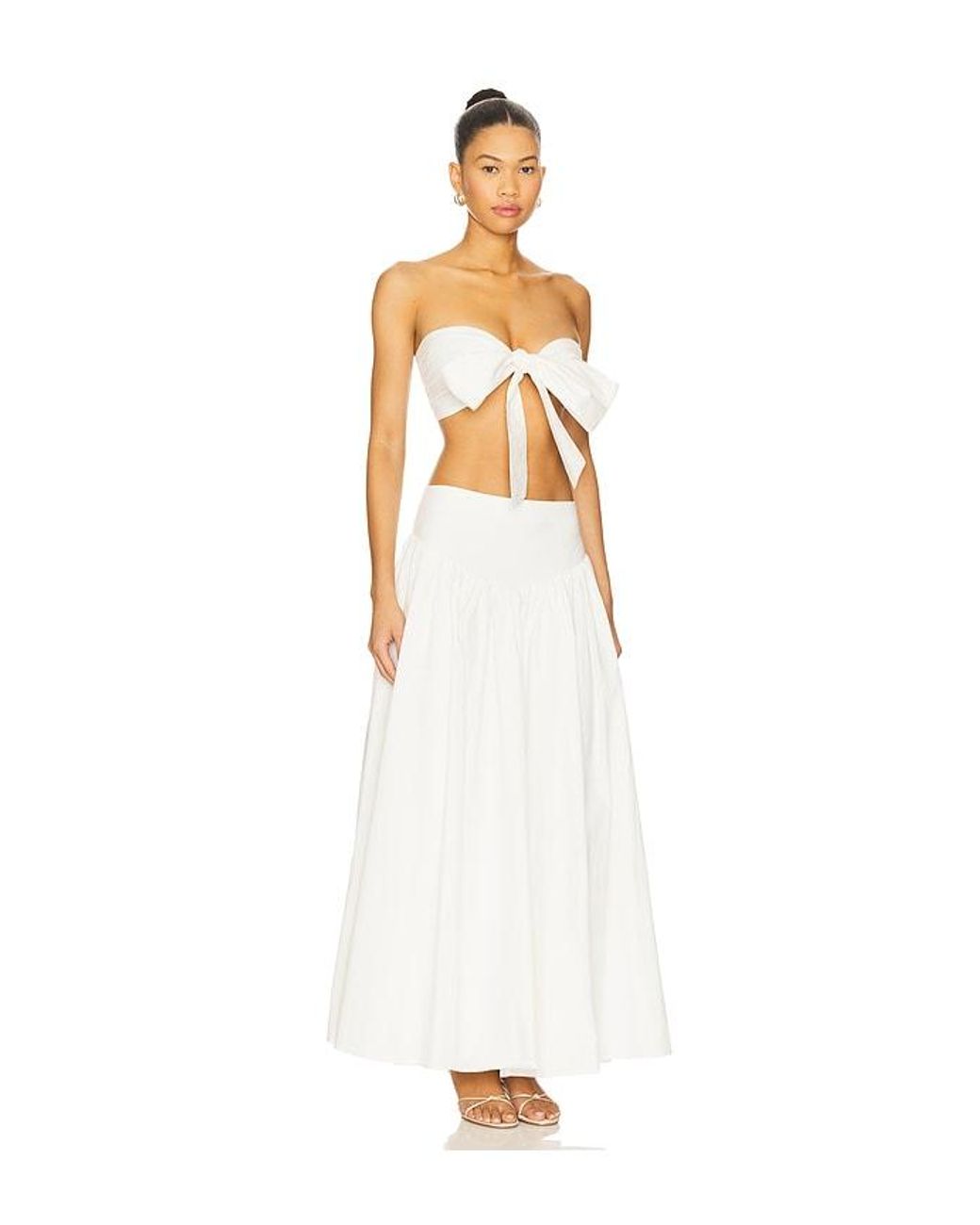 MORE TO COME White Helena Skirt Set