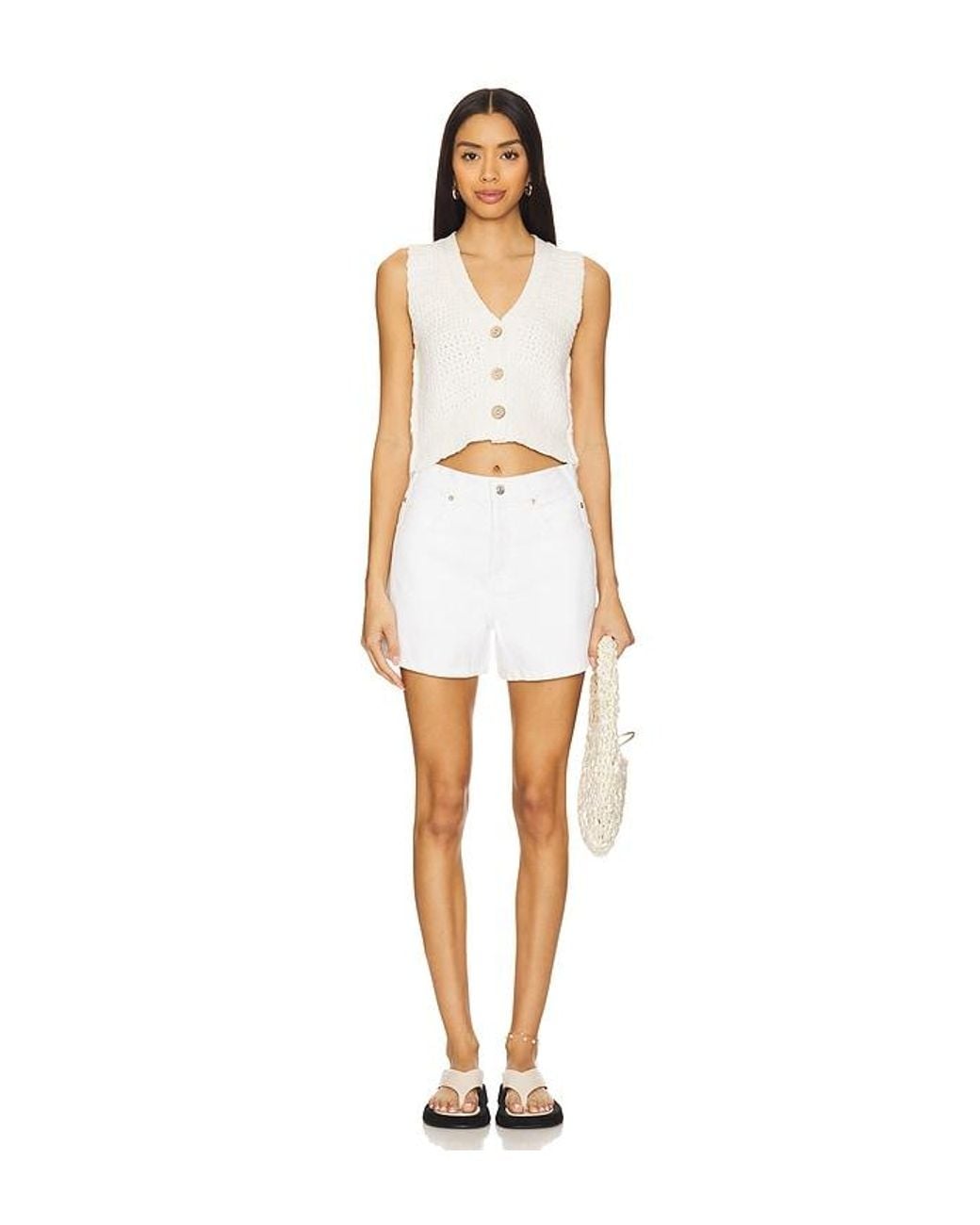 Free People White Jeans-Shorts We The Free Tippi
